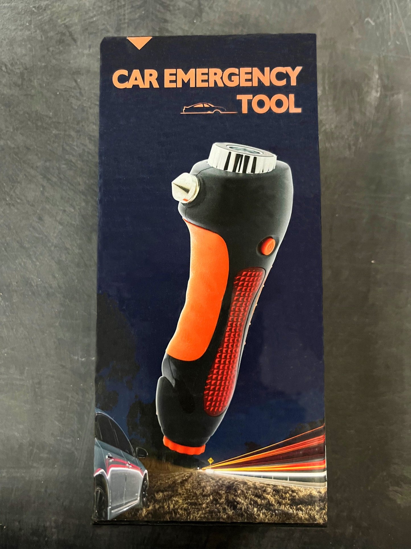 Car Safety tool package displayed to show portability and compactness, Best compact car safety tool
