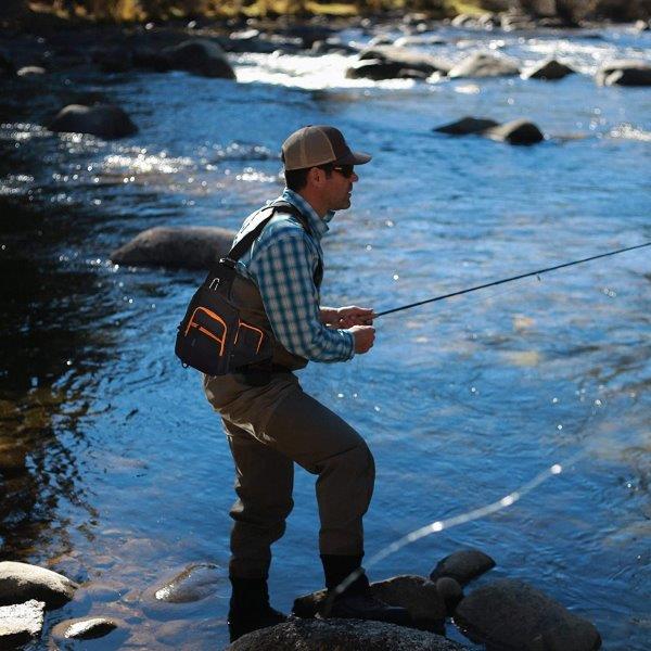 The fisherman's sling shoulder tackle bag is the most convenient storage bag for fishing which can be worn across the shoulder, Best convenient fishing sling bag