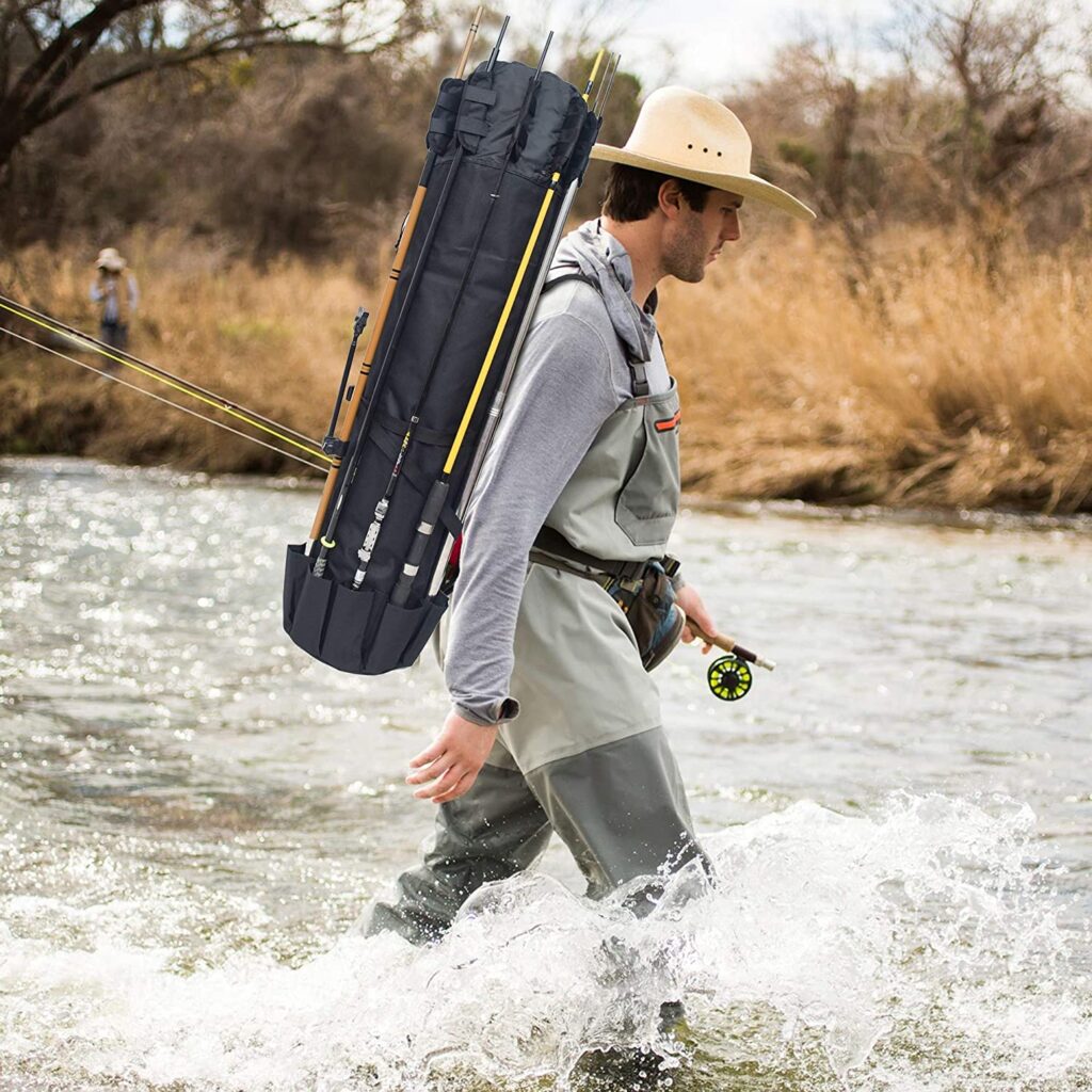 The fishing rod bag - rod and tackle organizer is perfect for carrying all your fishing essentials and keeping them organized, Best fishing organizer