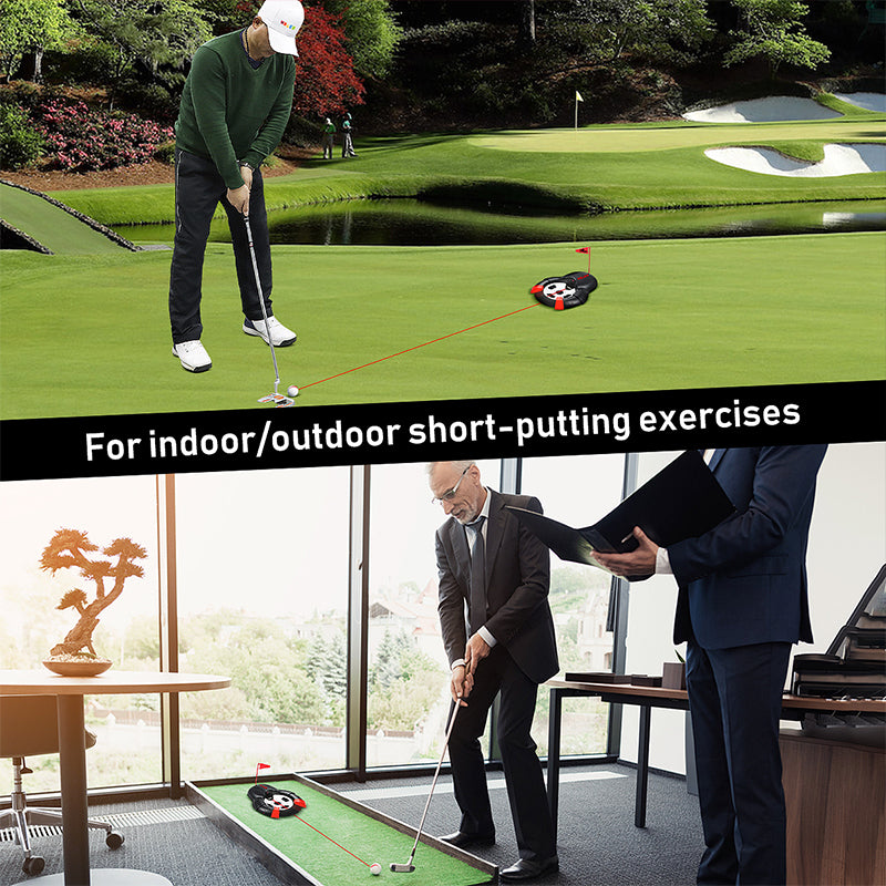 The automatic putter cup compact and portable design makes it a great gift for golfers of all levels, suitable for home, office, or outdoor use, Best golfing putter tool