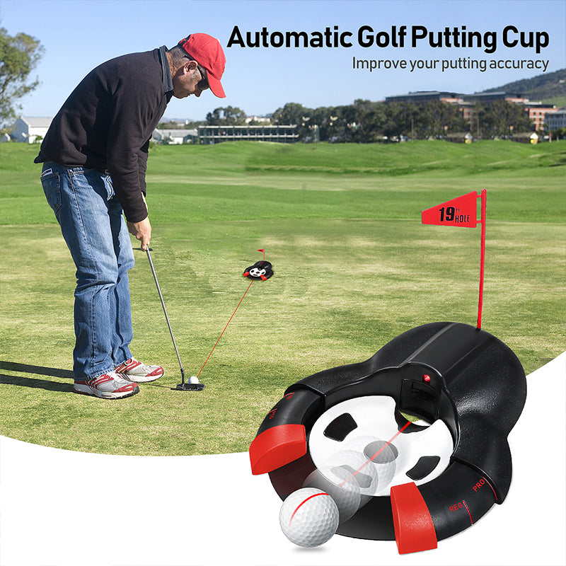 The automatic putter cup enhances your putting practice with its innovative ball return feature, allowing for uninterrupted training sessions, Top automatic putter cup for continuous practice