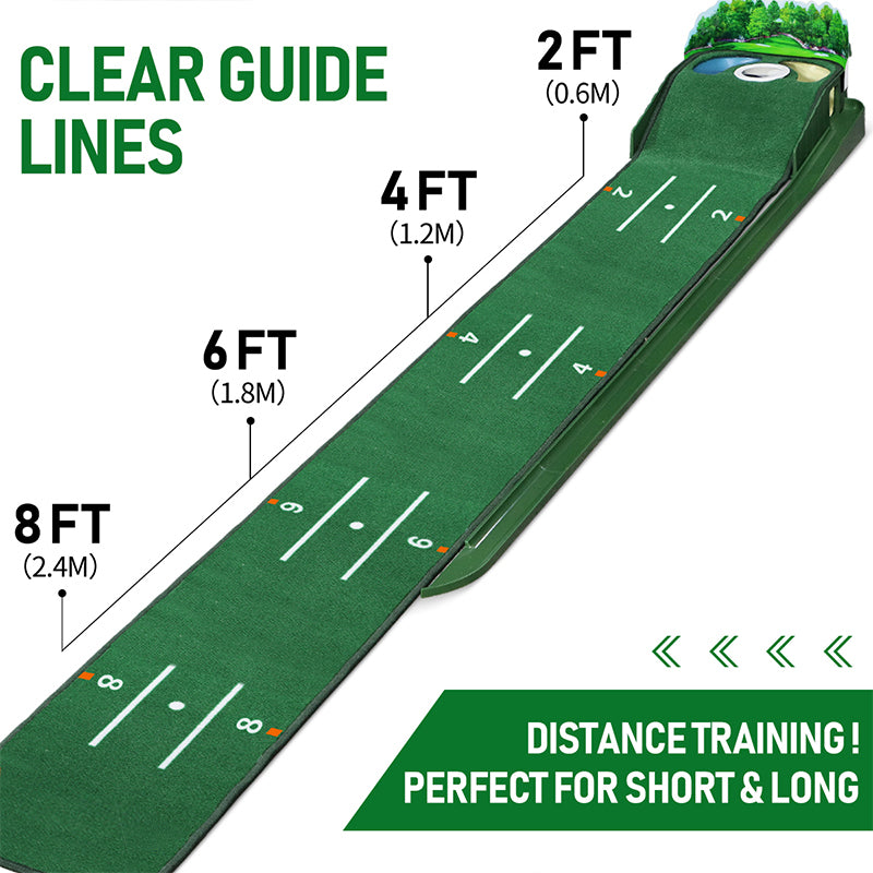 The hazard deluxe putting mat is lightweight golf putting mat design; easily foldable for convenient storage and transport; ideal for practicing at home, in the office, or outdoors, Best putting mat for golf