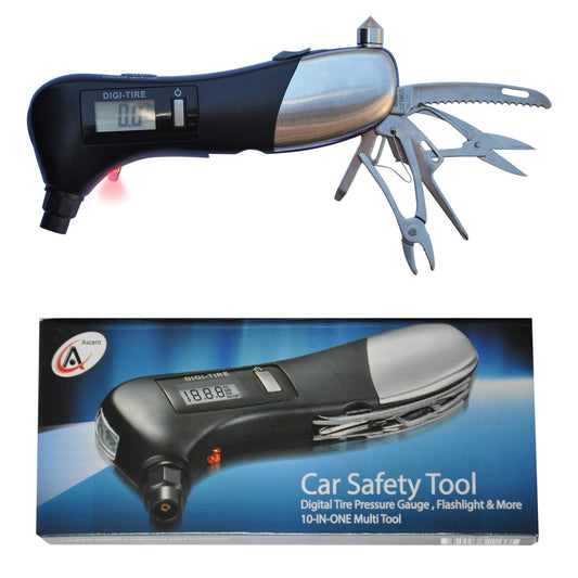 Car gift tool displaying features and packaging, Best car safety tool