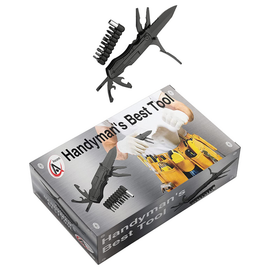 The 10-In-1 handyman multitool is the perfect present, or souvenir for any handyman. If you are looking for a special gift for your loved ones who like exploring, hiking, fishing, camping, hunting, or backpacking, then our 10-function multitool is a perfect choice, Best handyman gift