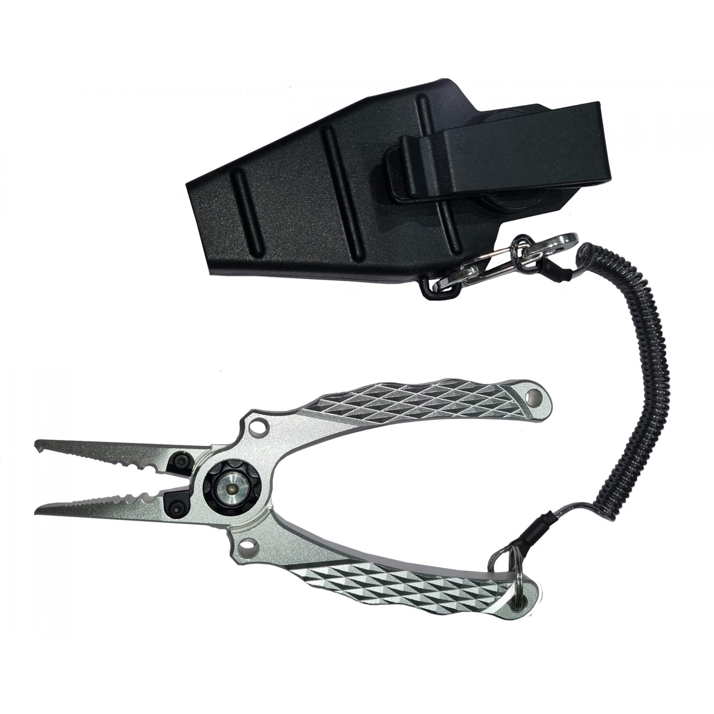 The clamp head fishing pliers has an ergonomically designed handle. The handle design creates a comfortable grip. Made with high-quality aluminum, the plier is light and easy to carry, Best portable fishing pliers