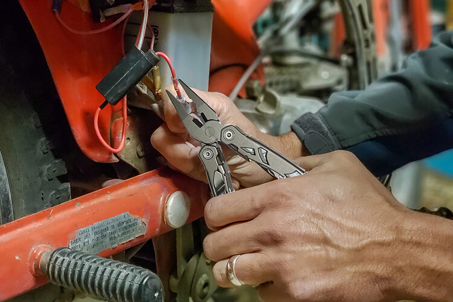 The 12-In-1 pliers multi tool is made of durable stainless steel, in a stylish silver matte finish, Best multi tool for handyman