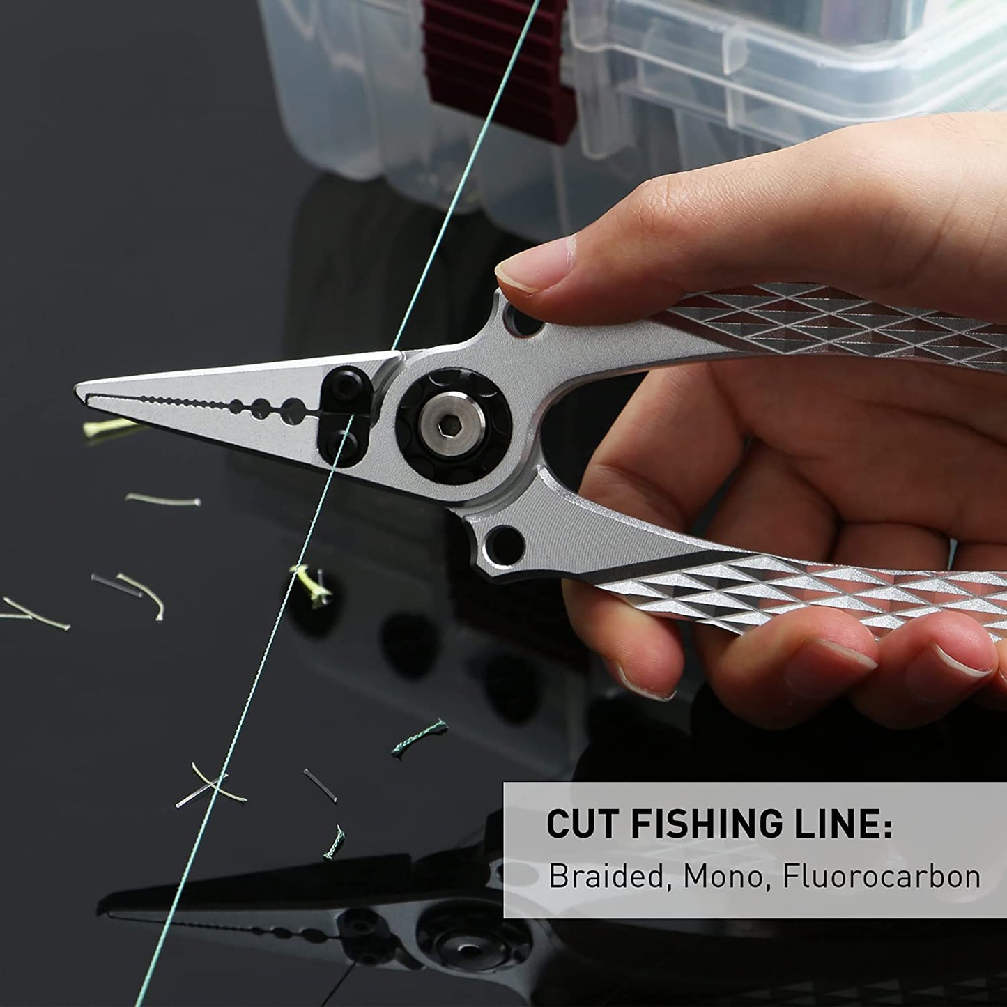 The clamp head fishing pliers is made to cut fishing line and will be a useful tool on any fishing trip, Best gift for fishers