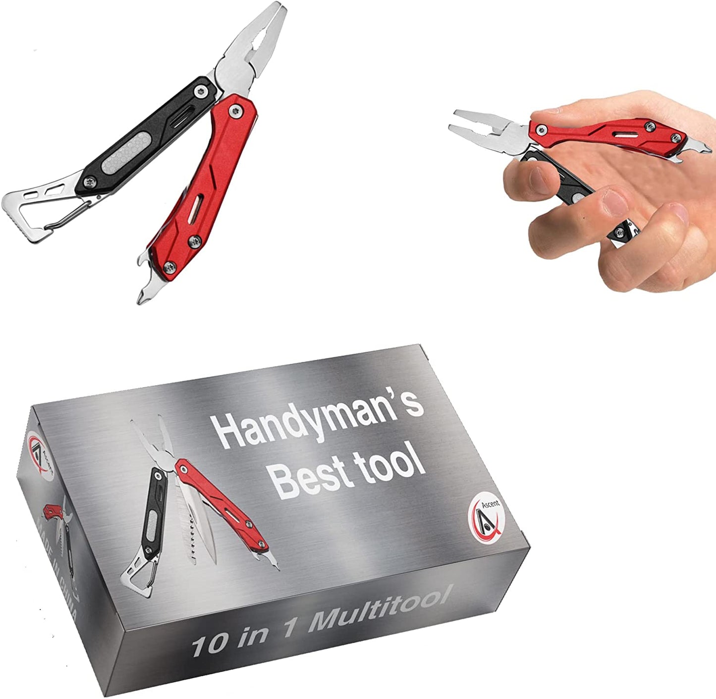 The 10-In-1 pocket size handyman multitool is well made in metallic stainless steel, this product is rust-proof and corrosion-resistant, it can also withstand the wear and tear of everyday use, Best durable handyman tool