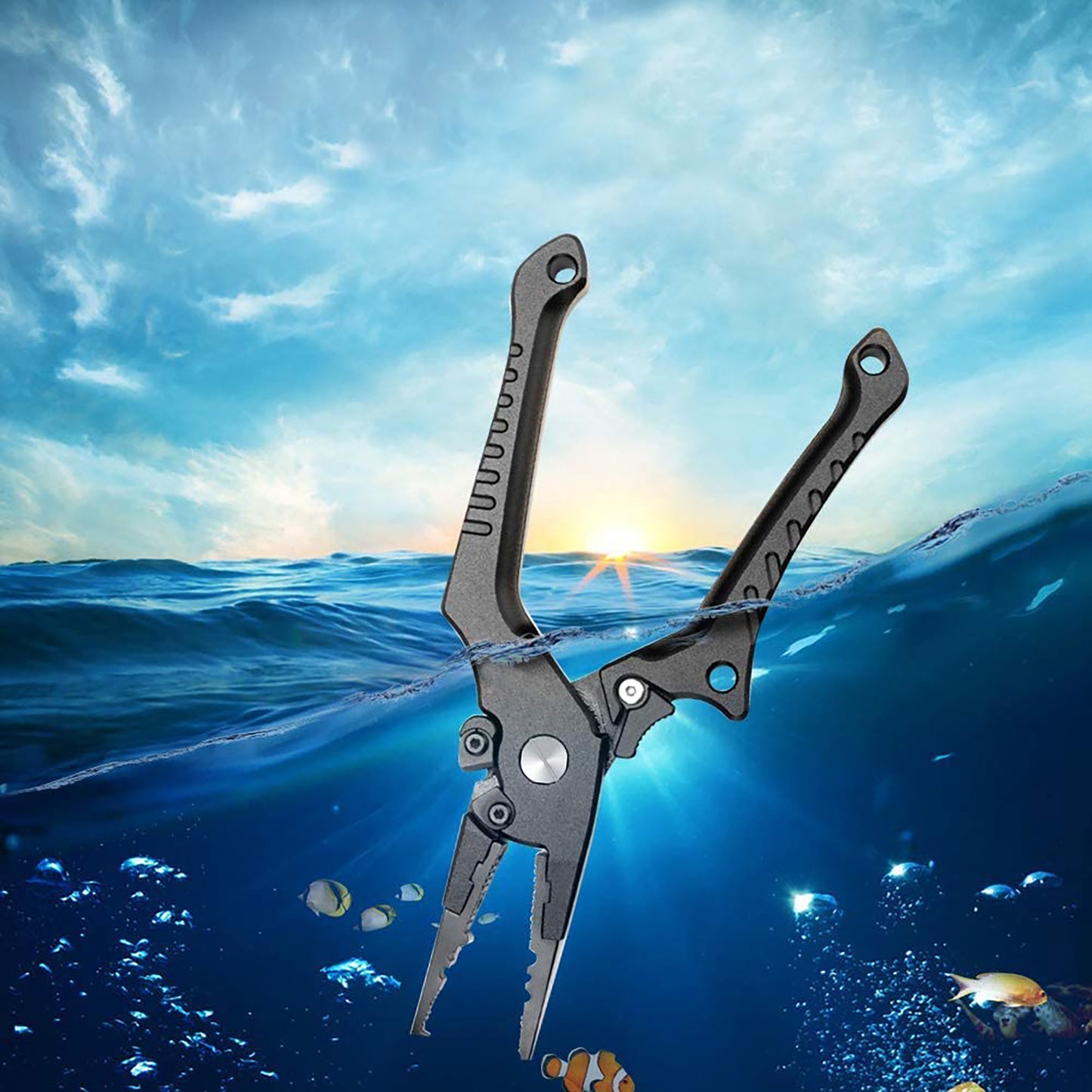 The clamp head fishing pliers are perfect for fishing trips helping you stay prepared and ready to fish, completing numerous tasks with just one tool, Best plier multi tool for fishing