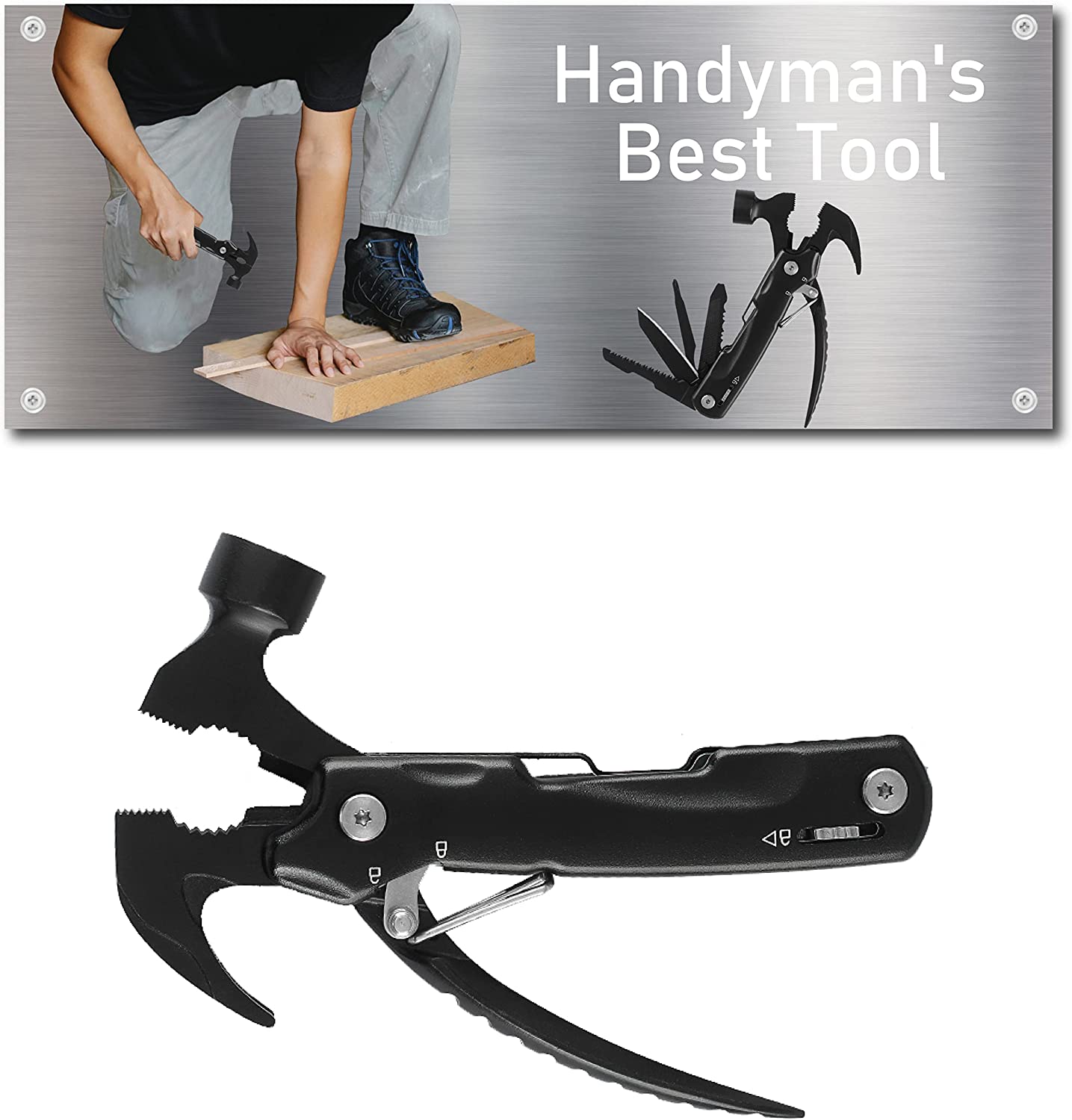 The 8-In-1 multi tool is the perfect gift for any handyman or home owner, Handyman's best tool