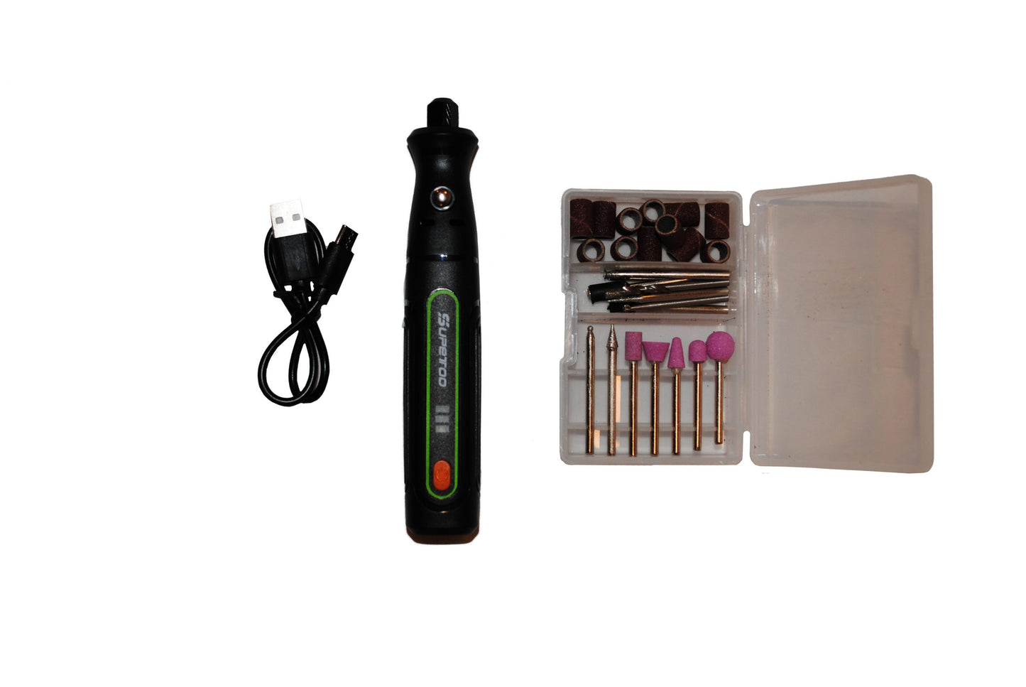 The cordless rotary tool is comfortable and lightweight, designed just like a pen which can give you more freedom while working, Best lightweight rotary tool kit