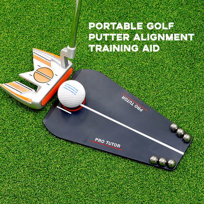 The golf putting tutor allows you to easily adjust the aim of the putting tutor by repositioning the marbles to learn how much putts break, allowing you to fine-tune your green reading skills for better accuracy, Best golf putting trainer