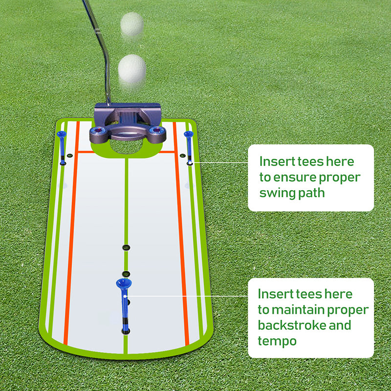 The golf putting mirror fits easily into any golf bag, making it convenient to carry for indoor use or on the putting green of a golf course, Best compact putting mirror