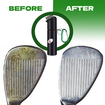 Golf club cleaner showing the drastic change after cleaning the club which can improve your game, Best golf club cleaner