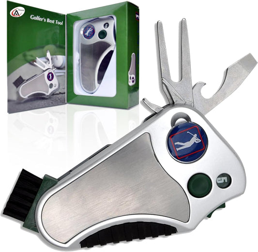 Golf Gift Tool - All In One Multitool for Golfers with Stroke Counter and Divot Tool