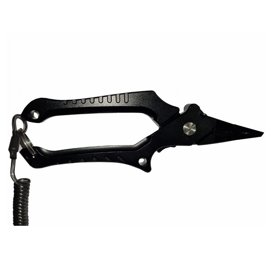The clamp head fishing pliers features a blade to cut fishing lines, crimp sleeves, hook remover, accurate clipping of the line, belt buckle clip with rubber holster for easy access, Best fishing pliers