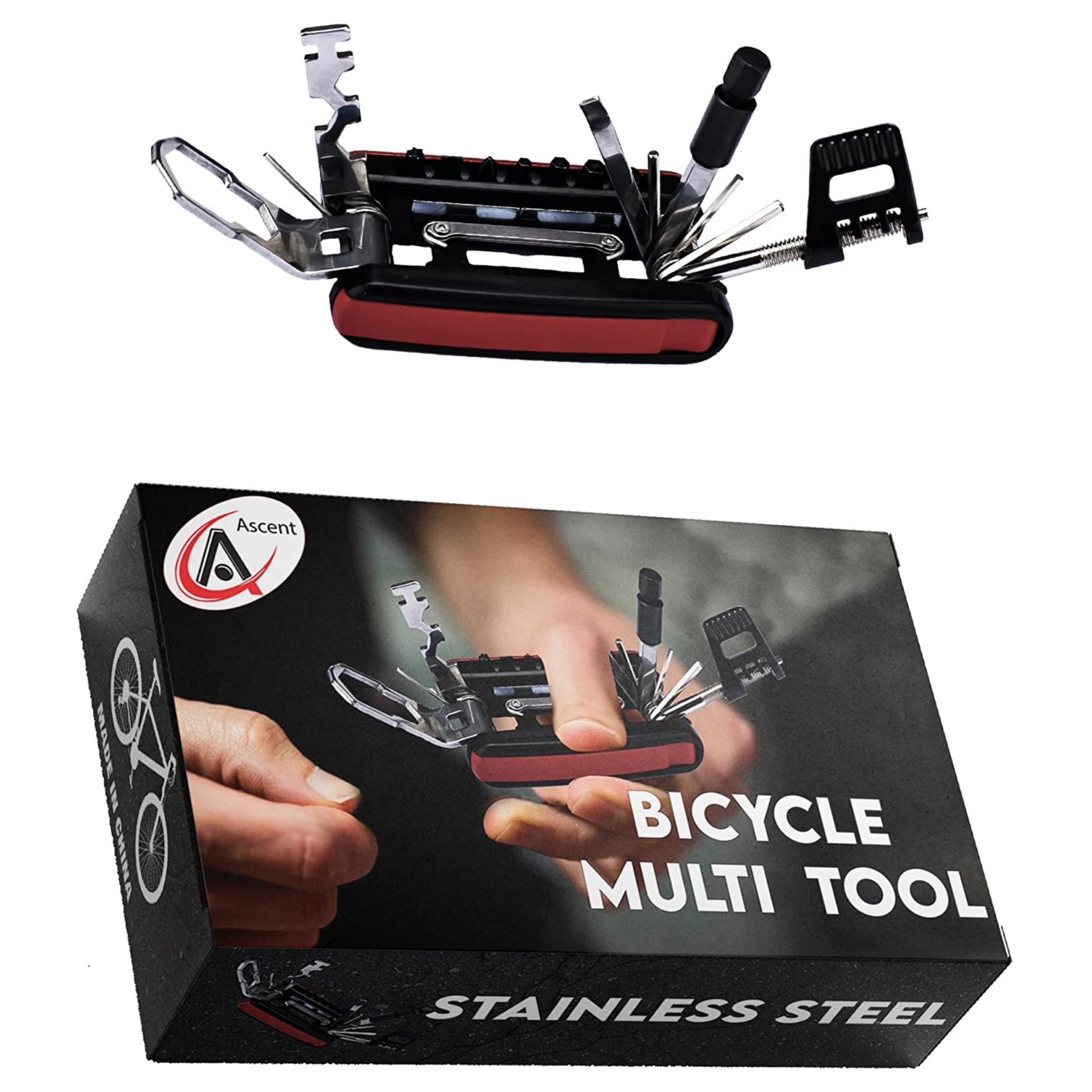 Bicycle multi tool displaying all its tools and it's packaging, Best bike multi tool