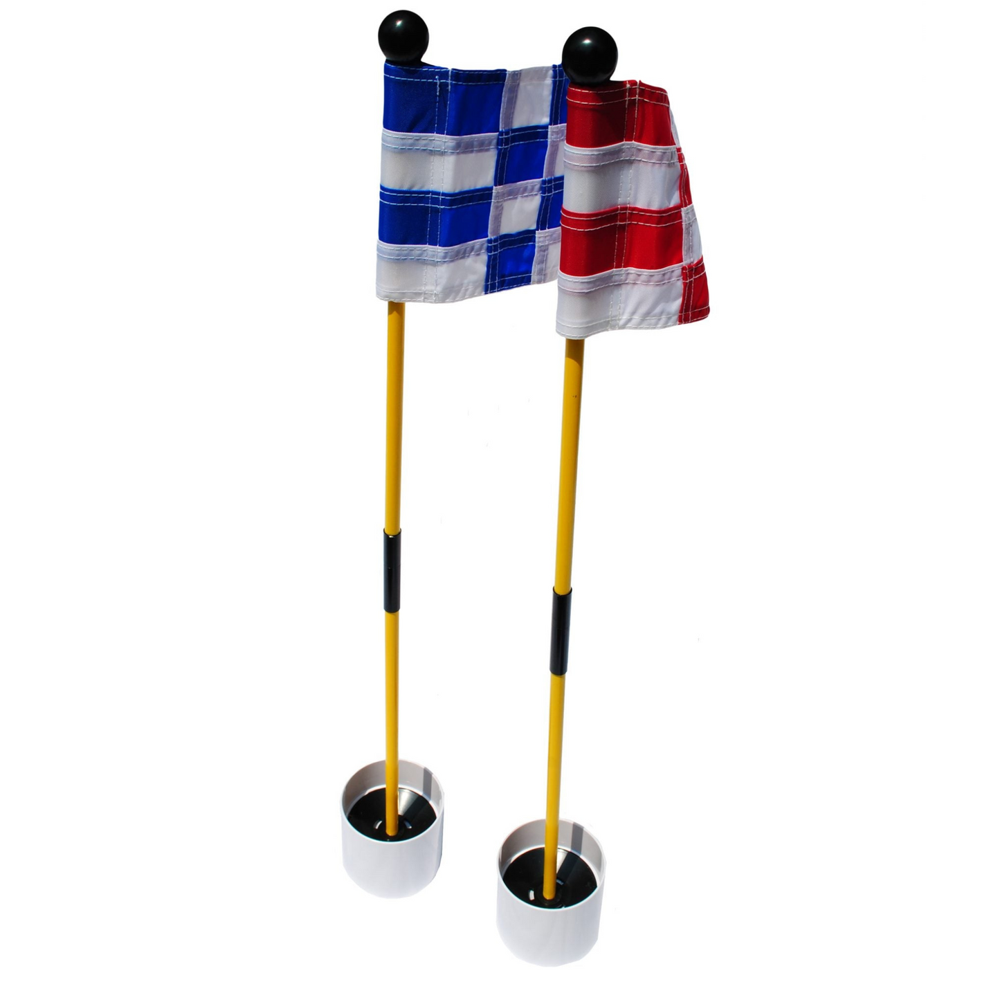 The putting green practice flagsticks - set of 2 is made from durable, high-quality materials and featuring bright, bold colors for easy visibility on the course, this flag is designed for use on professional golf courses, Best golf practice flagsticks