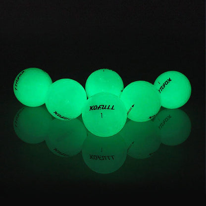 The glowing golf balls with UV flashlight are designed to emit a bright glow when exposed to ultraviolet (UV) light, making them easy to locate on the course, Best glow in the dark golf balls