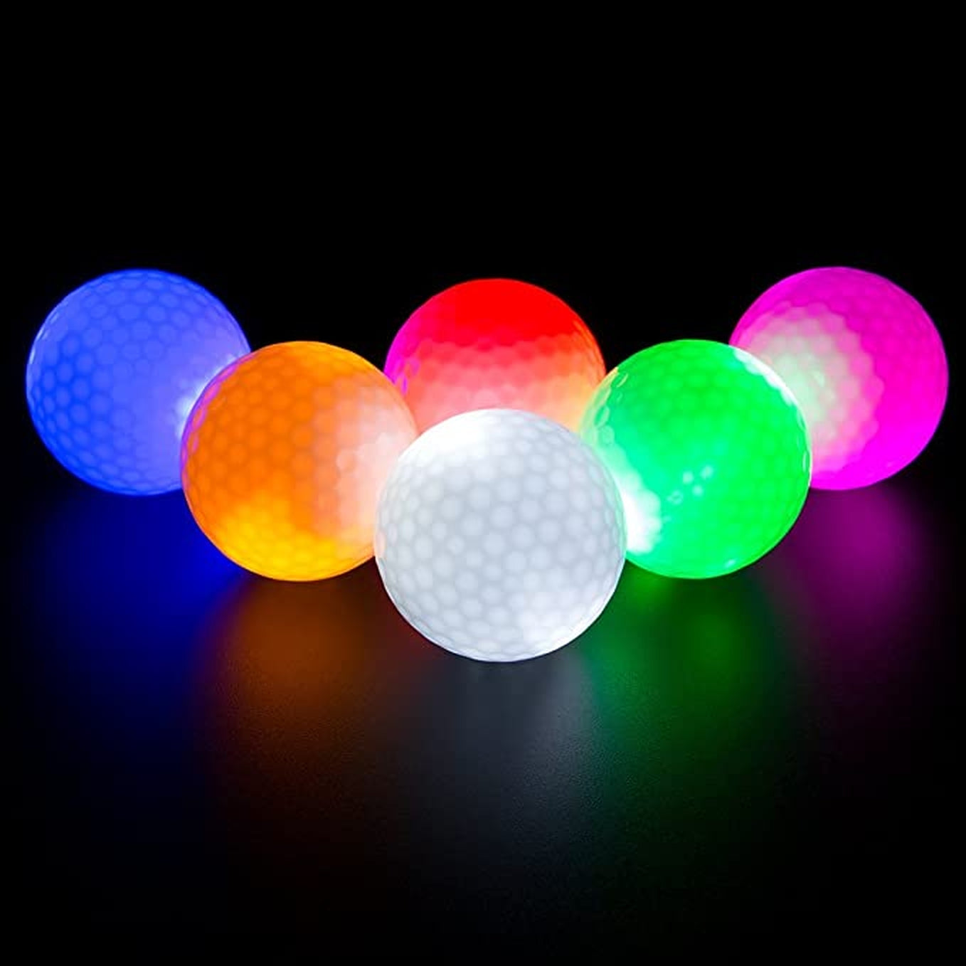 The 6 pcs luminous golf balls enhanced durability and improved aerodynamics, to provide better performance on the course, Best glowing golf balls