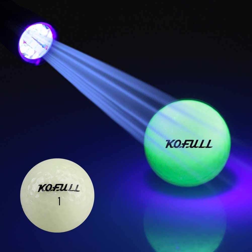 The glowing golf balls with UV flashlight have enhanced durability and improved aerodynamics, to provide better performance on the course, Best glowing golf balls for golfers