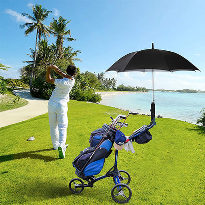 The golf umbrella holder's simple and secure attachment system makes it quick and easy to install on your golf bag, so you can start using it right away, Best umbrella holder for golf