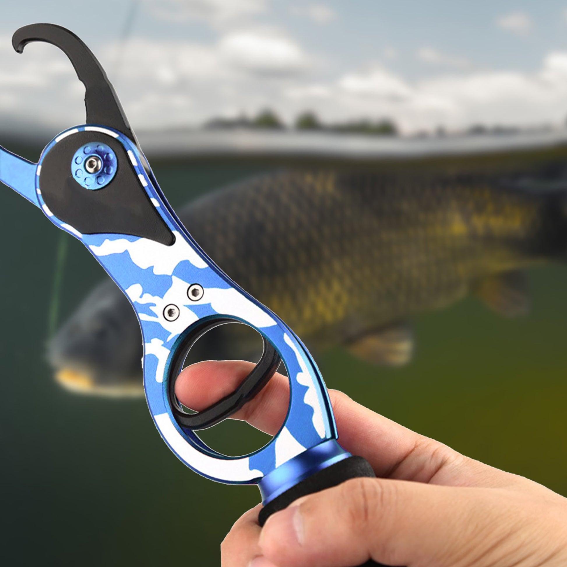 The fishing lip grip and pliers set is durable and corrosion-resistant, they are essential for any angler. They feature a non-slip grip for added control and are perfect for removing hooks, cutting line, and more. They have a compact size that fits easily in a tackle box or bag, making them convenient for on-the-go fishing trips, Best fishing lip grabber and plier set