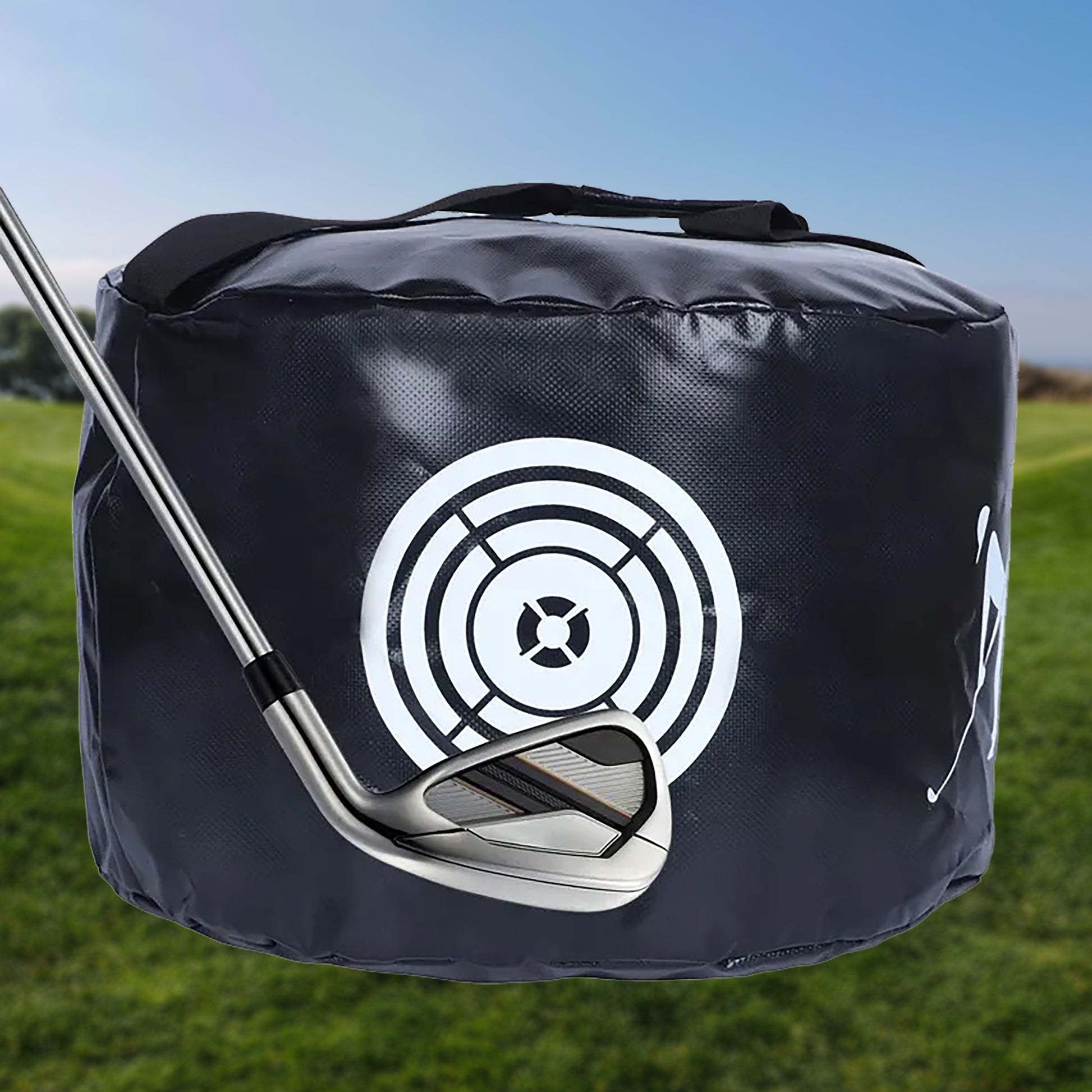 The foldable golf ball bag's compact design and clear pockets make it easy to keep your golf balls organized and easily accessible, Best convenient golf ball bag