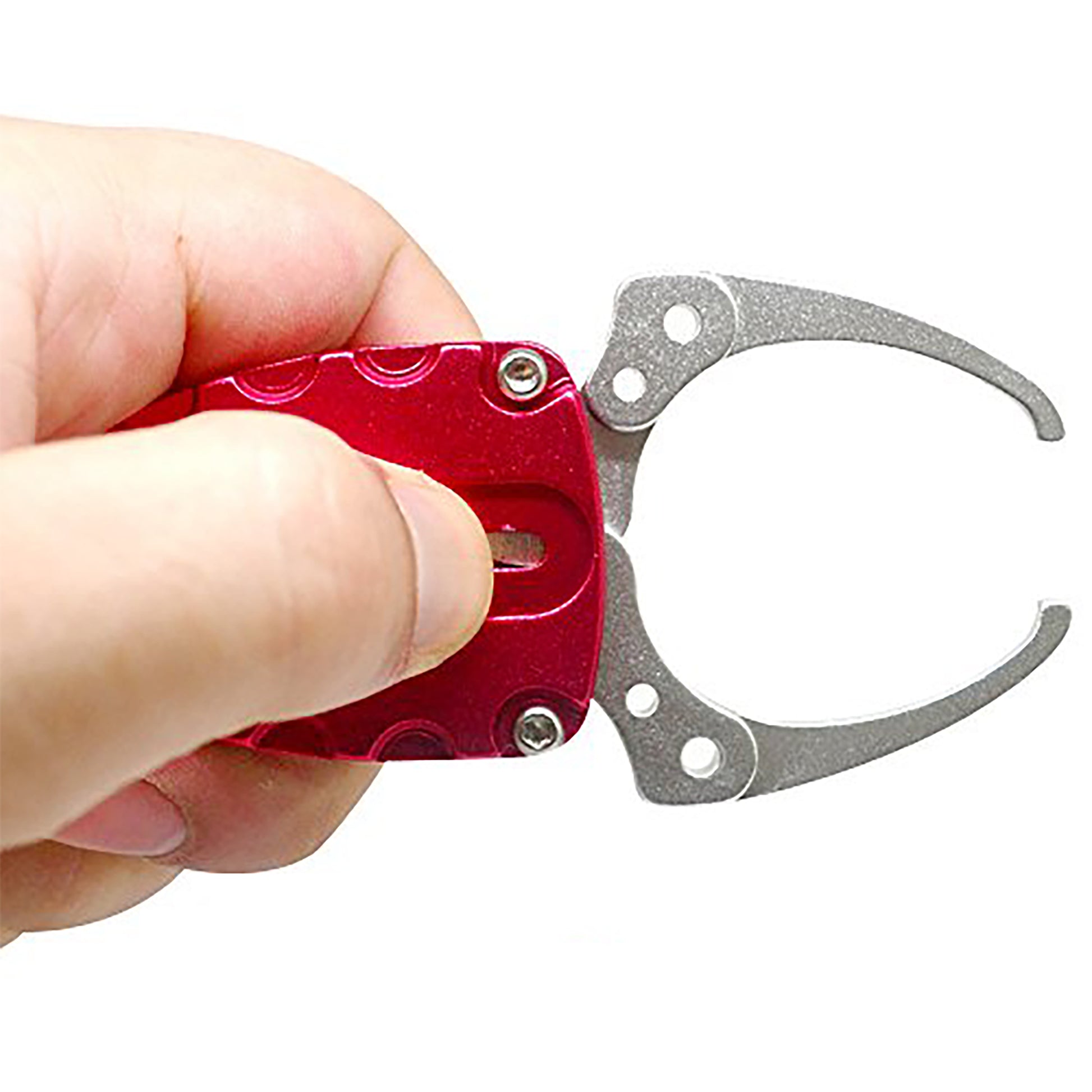 The mini fish lip grabber is rust-proof, stainless steal mechanism for use in all weather environments, Best fish lip grabber tool