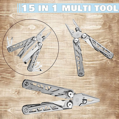 The 15-In-1 handyman multitool is compact and lightweight multitool, easy to carry with you as you move around job sites, home, or leisure activities. A must-have for any toolbox or DIY’er, Best plier multi tool