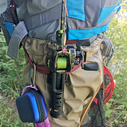 The fishing rod belt and rod holder is made from lightweight materials, so it won't weigh you down or interfere with your mobility, Best holder for fishing rods