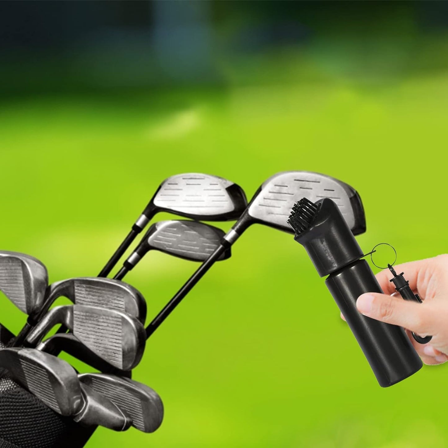 Golf club cleaner can clean on the go and in between rounds, Best portable golfers tool